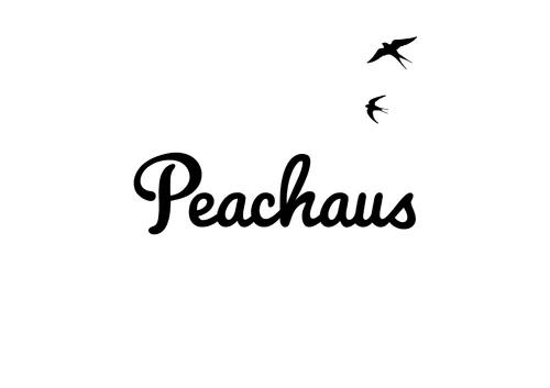 06 Final Peachaus Logotype with smaller Swallows - on white copy 2.jpg