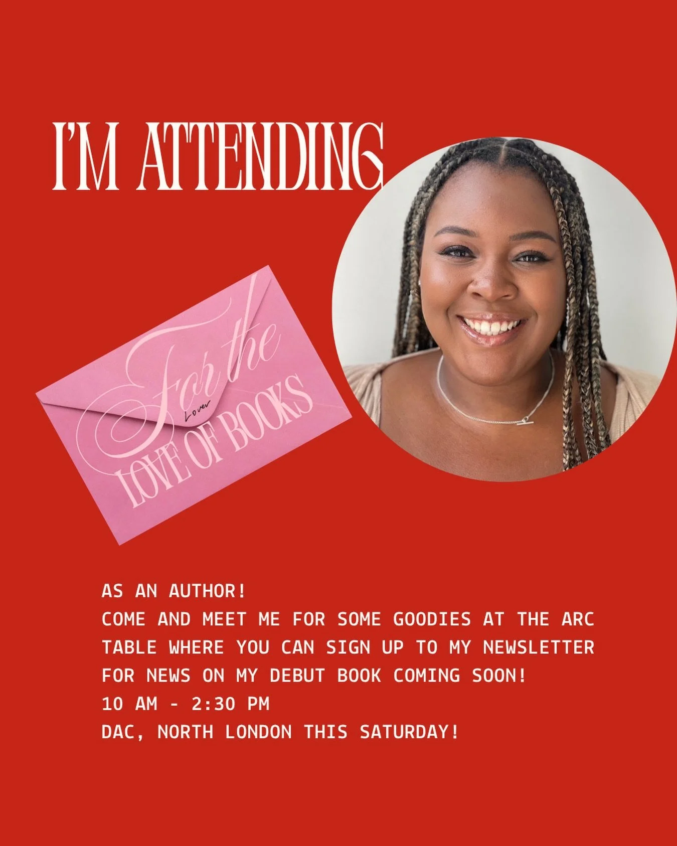 SO excited to meet romance readers at the inaugural For The Love of Books Festival hosted by @miacaven 🩷 

I will be at the arc table so come and say hi 🙋🏾&zwj;♀️and get a free print! Physical arcs for A DIVINE AND DEADLY VOW aren&rsquo;t availabl