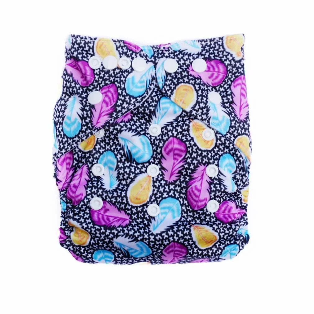 Evia OSFM Pocket Nappy with 5 Layer Bamboo Charcoal Insert