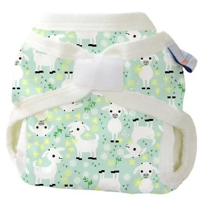 Bubblebubs PUL Gusseted Cover Newborn (3-7kg)- Goat-E