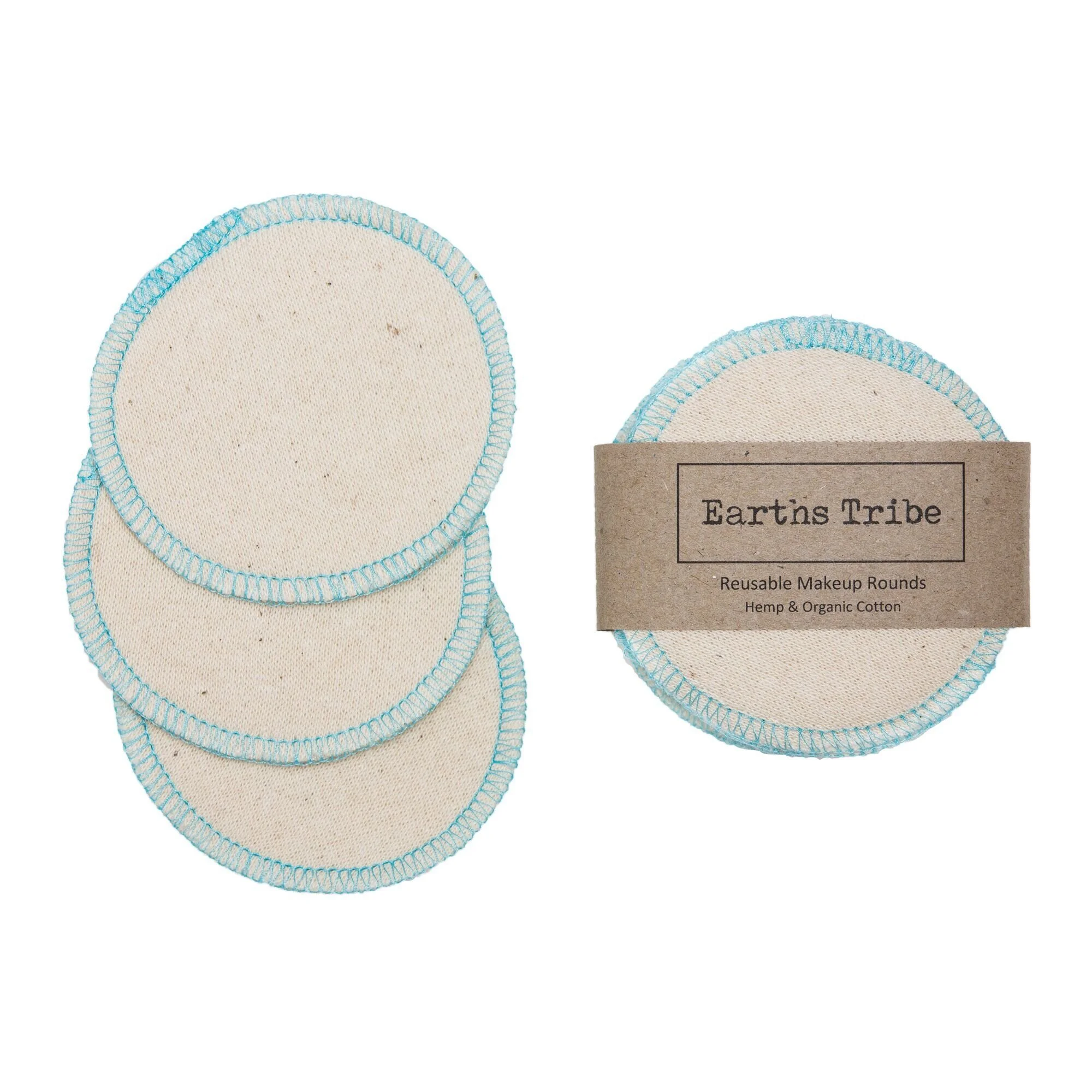 Earths Tribe Reusable Hemp Makeup Rounds Pack of 10