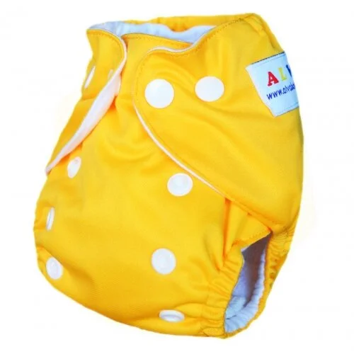 AlvaBaby Newborn Pocket Nappy with 4 layer Bamboo Insert