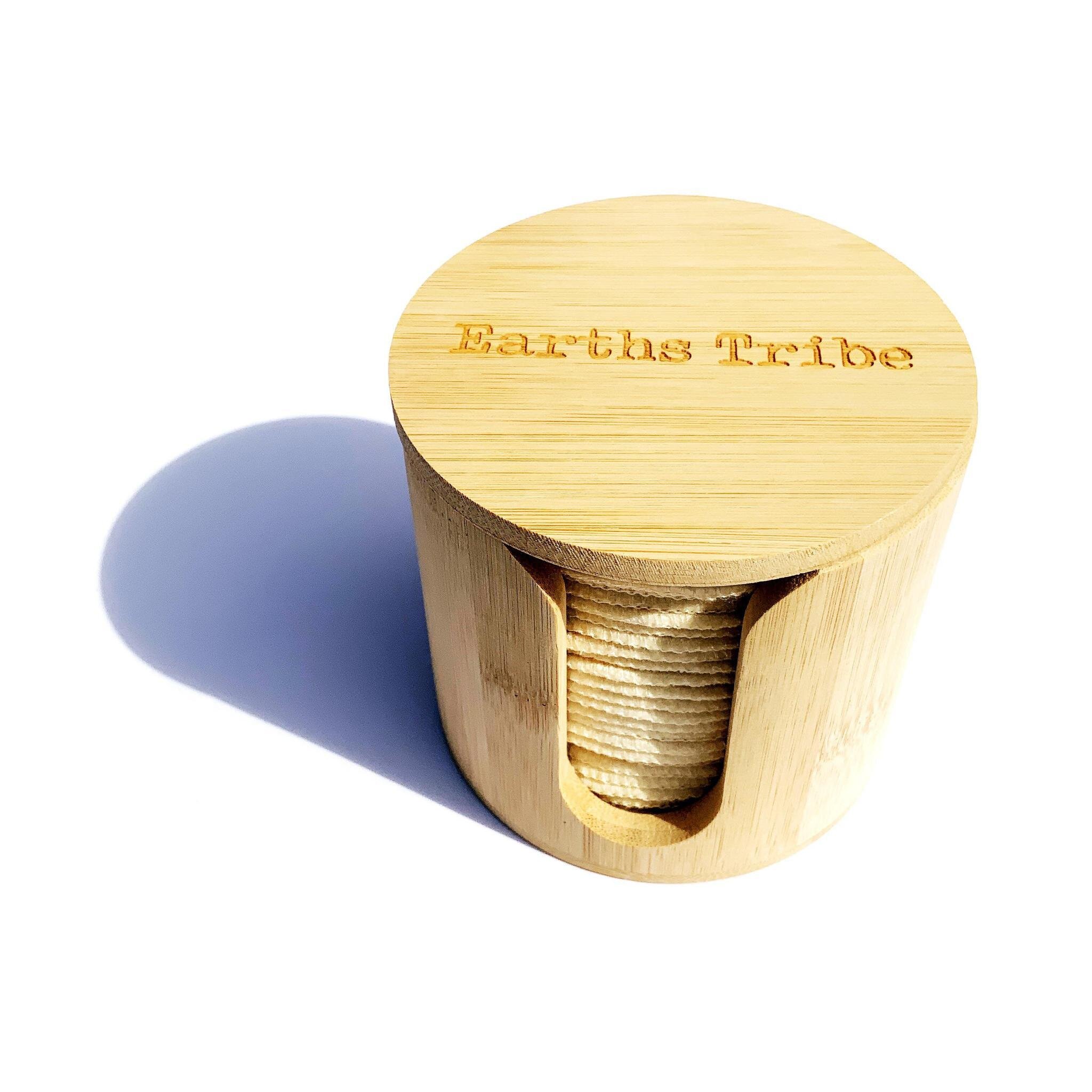 Earths Tribe Bamboo Makeup Round Holder