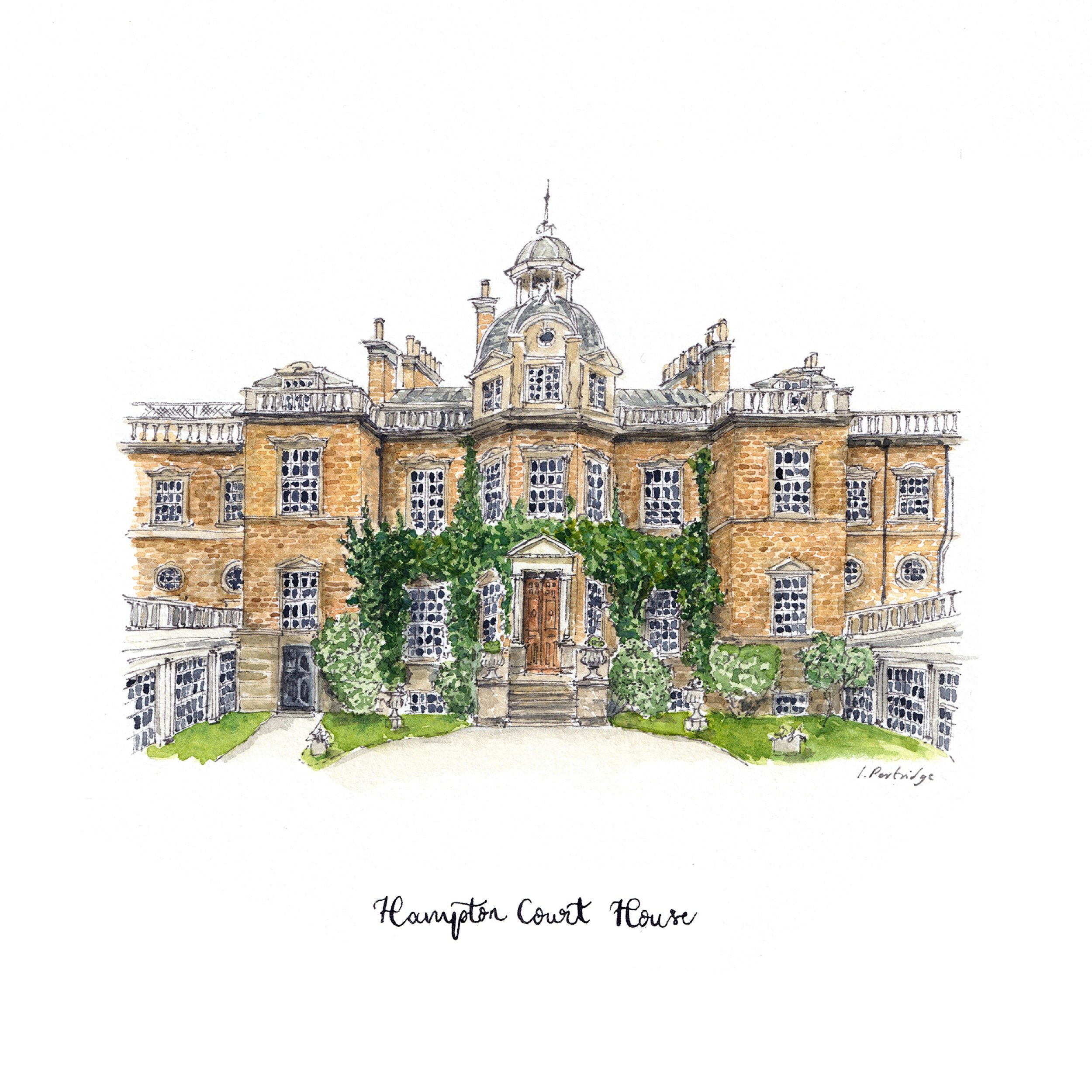Bespoke Illustration - Hampton Court House, Surrey