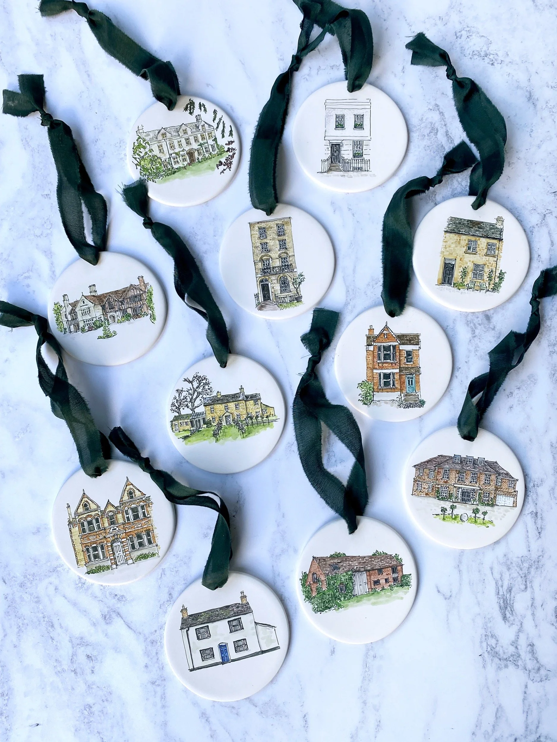 Why Unique Hand-Painted House Portrait Decorations are the perfect, Thoughtful, Sustainable Gift to Celebrate Home