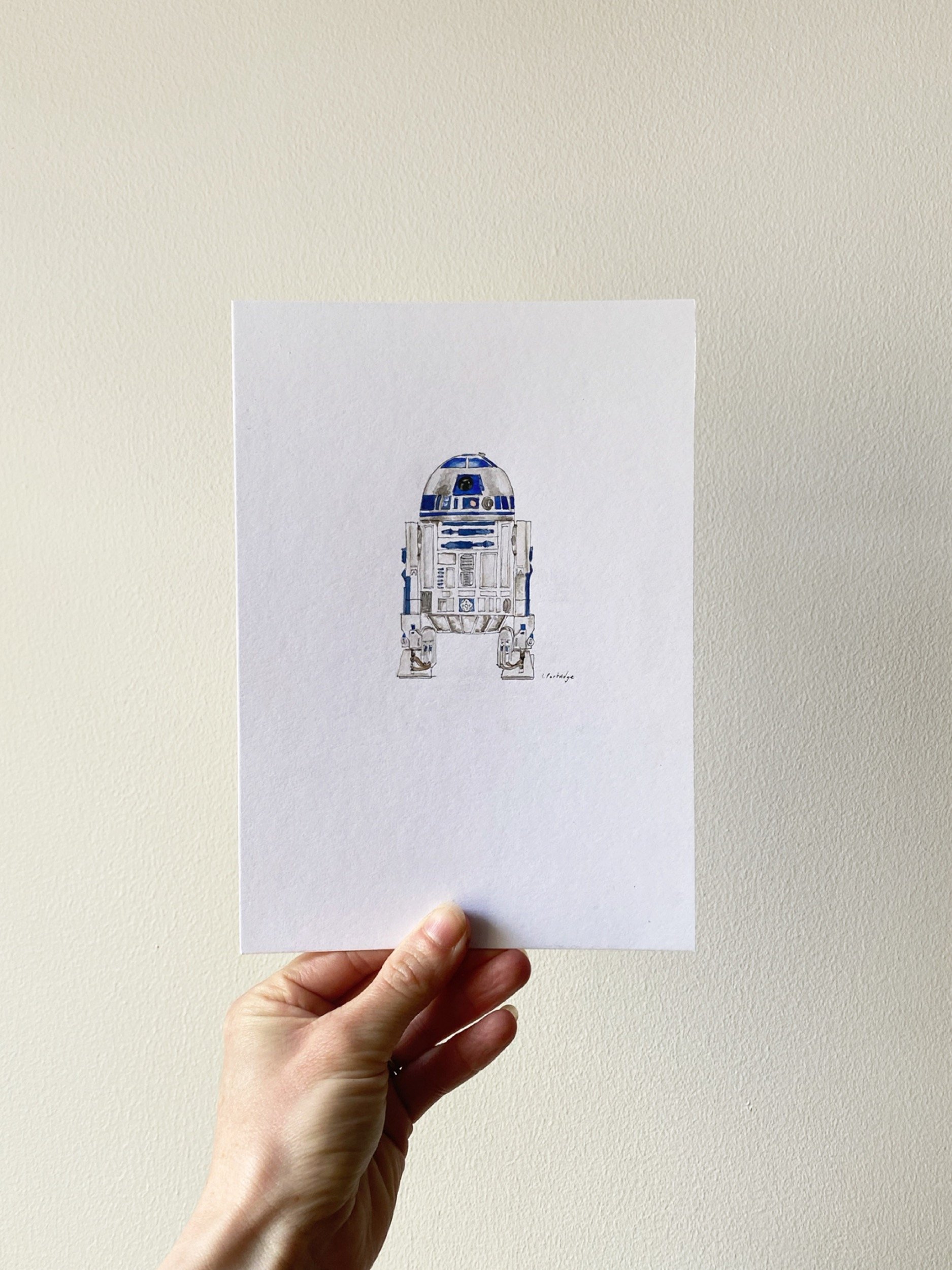 R2D2 Print held up Holly & Co-Imogen-Partridge-Illustration-and-Design.jpg