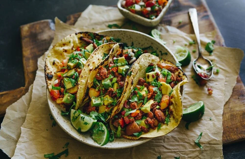 Tacos med potatis & vegansk chorizo