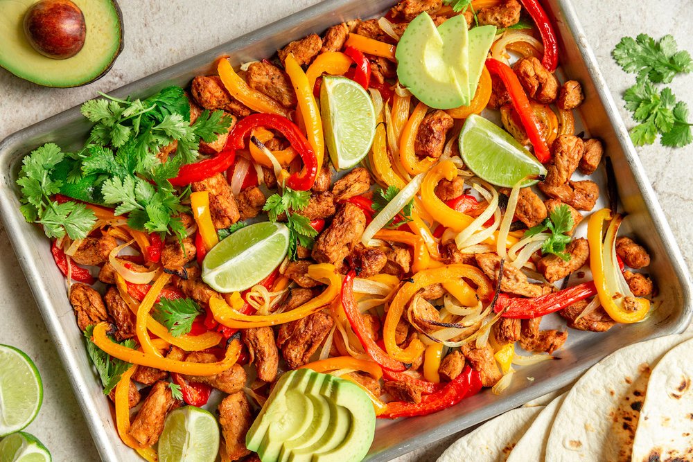 Vegan Sheet Pan Chick'n Fajitas — Abbot's