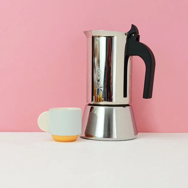 Espresso Cup - Grey &amp; Orange