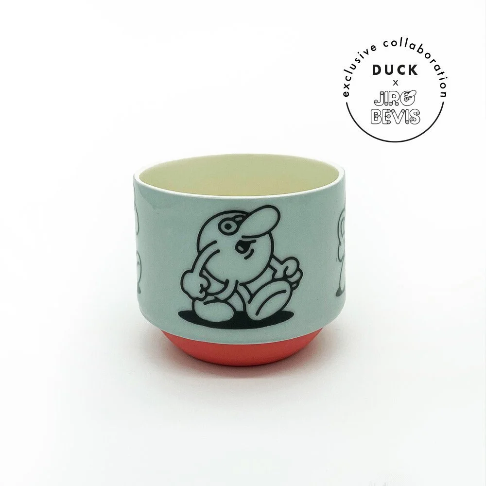 DUCK CERAMICS x JIRO BEVIS - Red & Grey