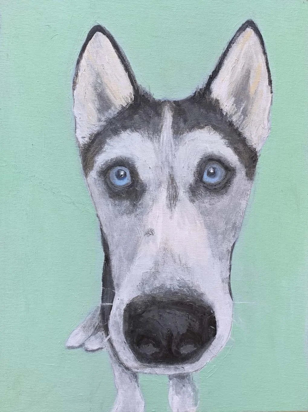 My Therapy Dog #3 Acrylic 12w 16h