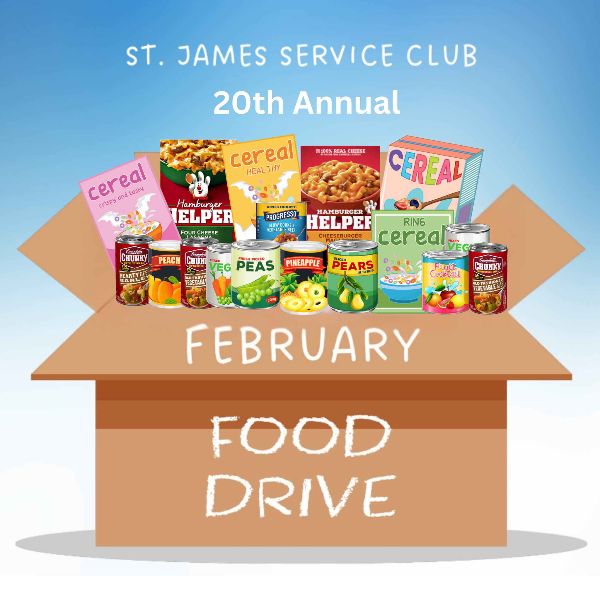 February Food Drive - 20th Anniversary