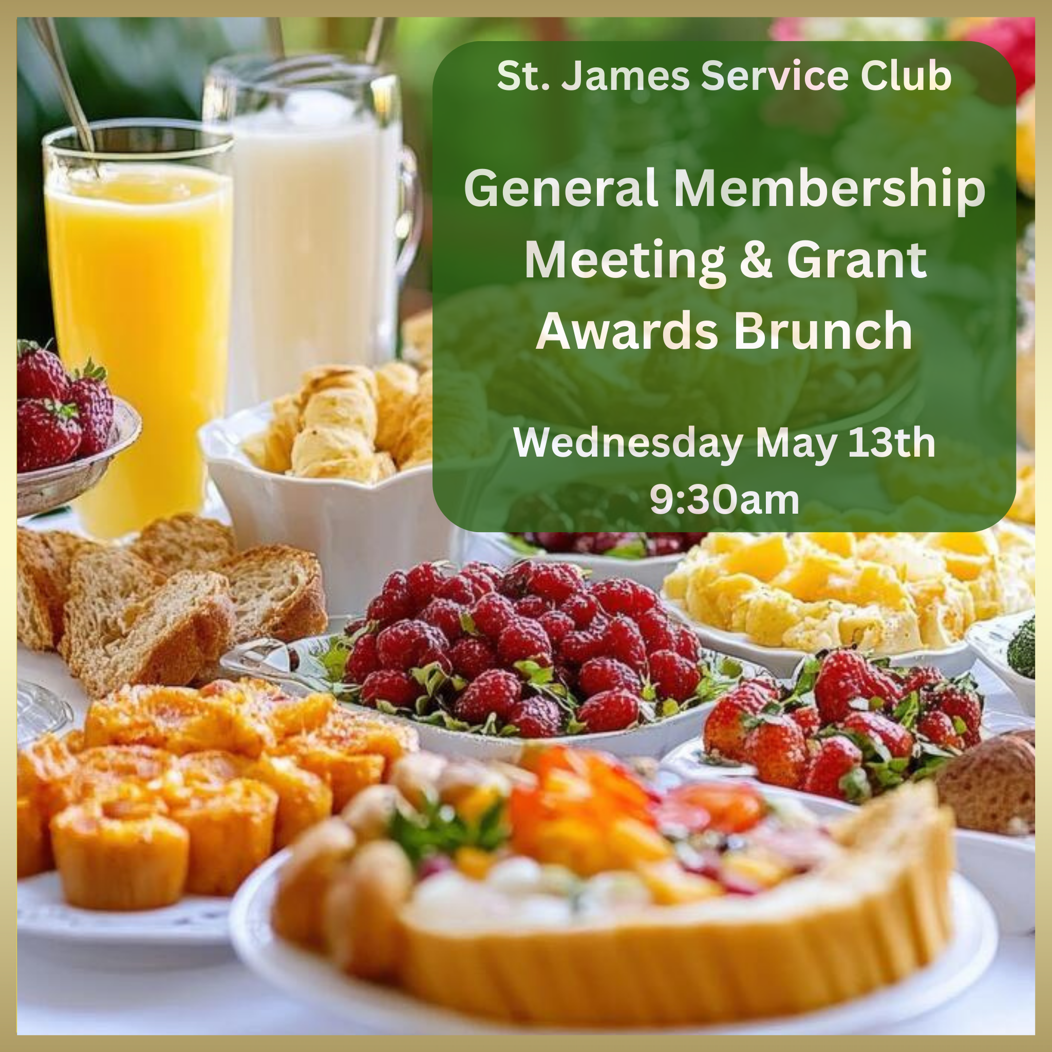 Service Club General Meeting &amp; Grant Awards Brunch
