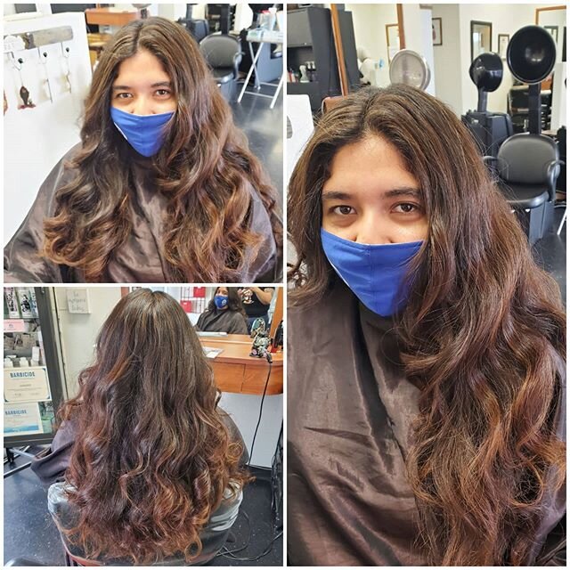 ❤Beautiful hair today for my dear friend for her Master Degree with honors🎉 College Grad. Pic. So proud to know her😍