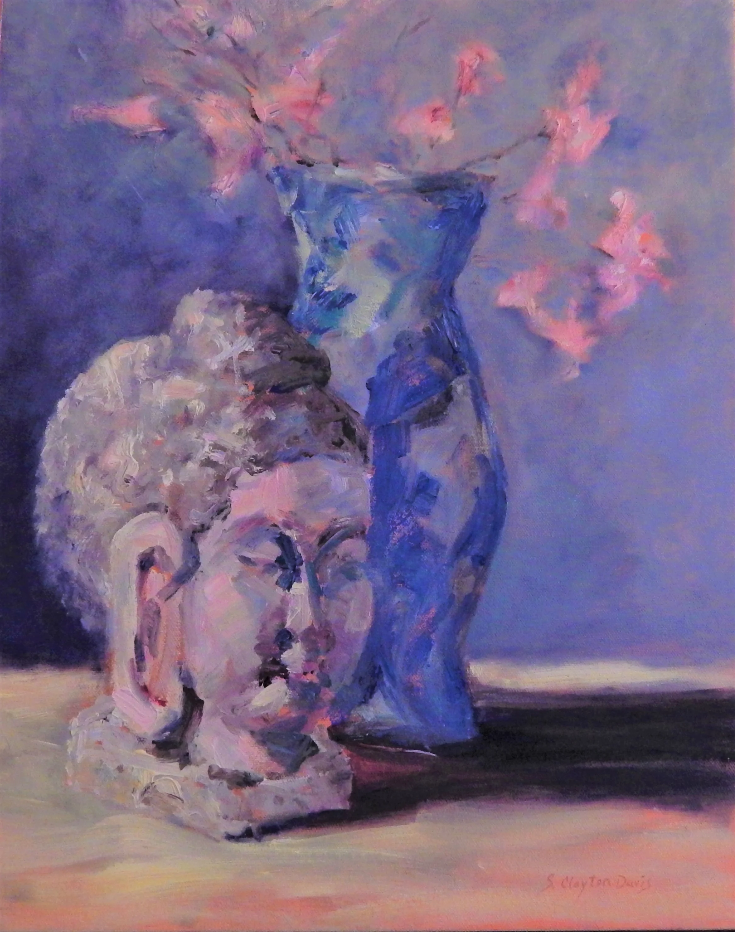 Buddha with Blue Vase