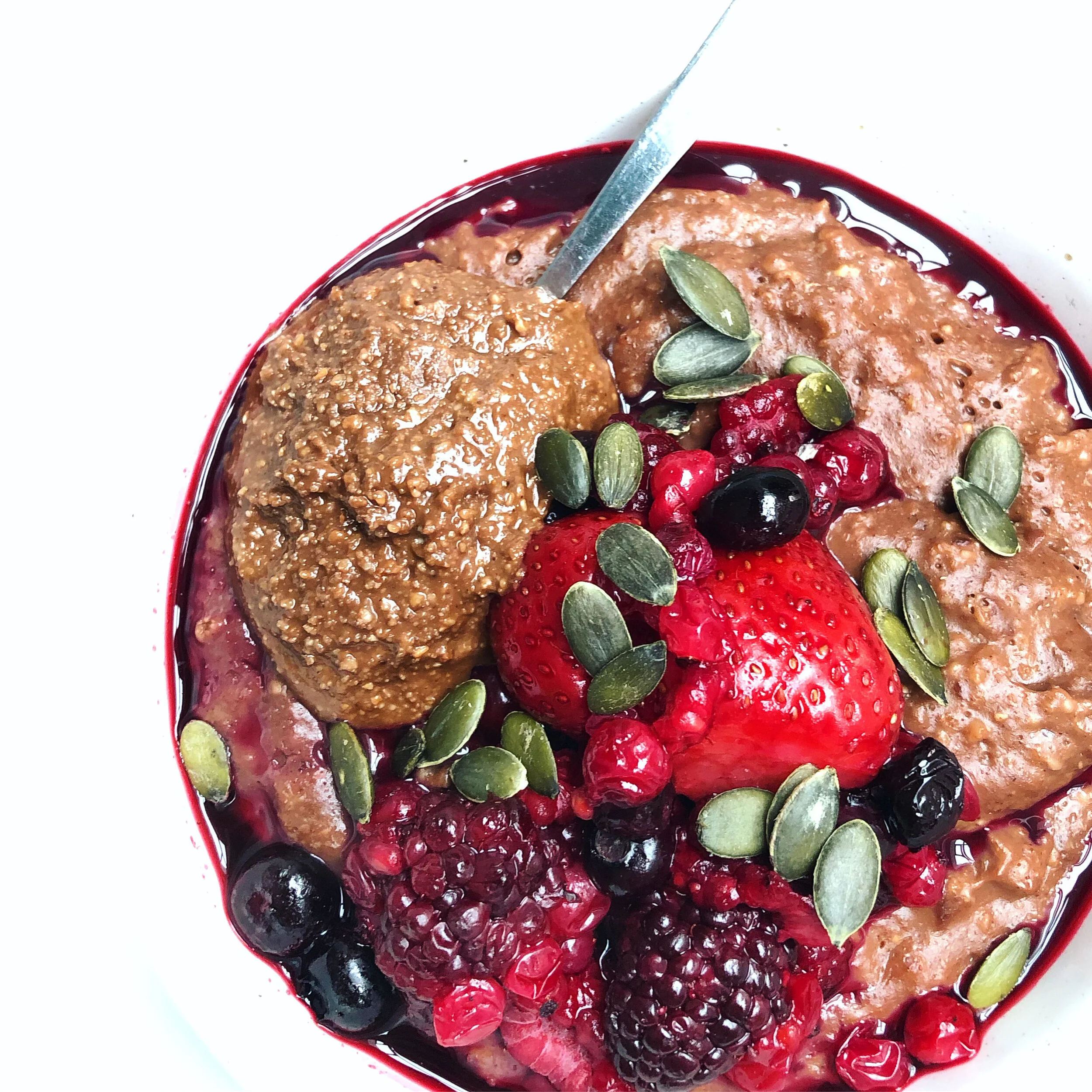 Festive-Spiced Hot Chocolate Oats