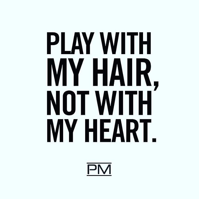 For real though. Your stylist won&rsquo;t play with your heart 💖 
Happy Friday!