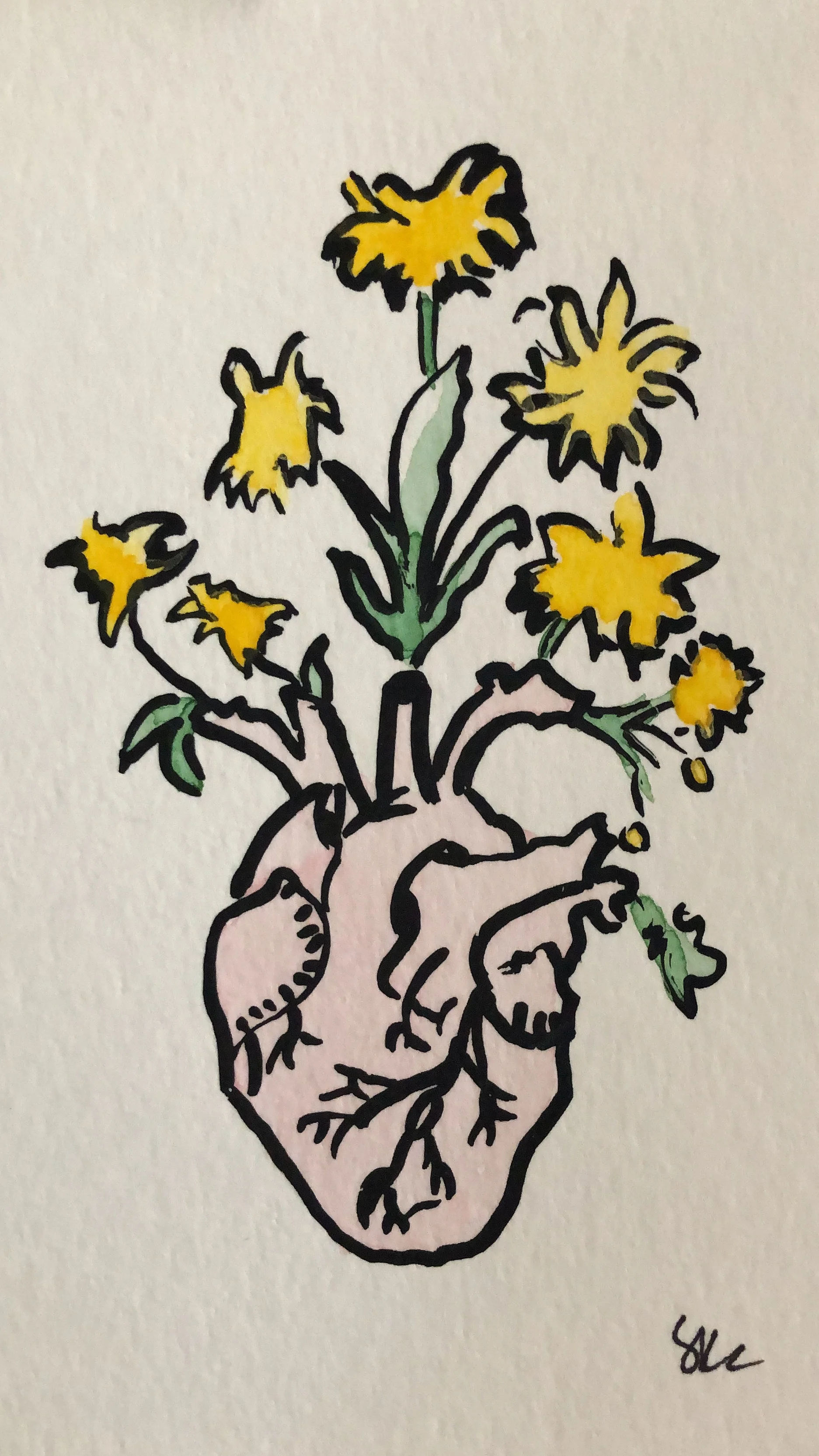 happy valentines day (silk screen)