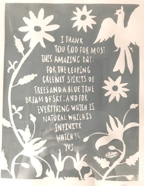 e. e. cummings (silk screen)