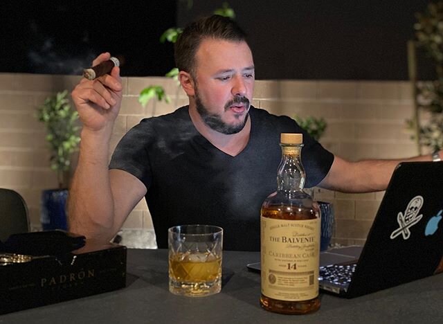 Though times are tough and filled with uncertainty it’s nice to connect with your loved ones and find some simple joys. Perfect night here in Vegas to sit outside, smoke my favorite cigar, have a Balvenie on the rocks and play some online poker