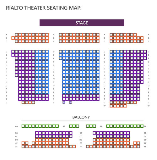 Rialto Seating Map — Northwest Sinfonietta