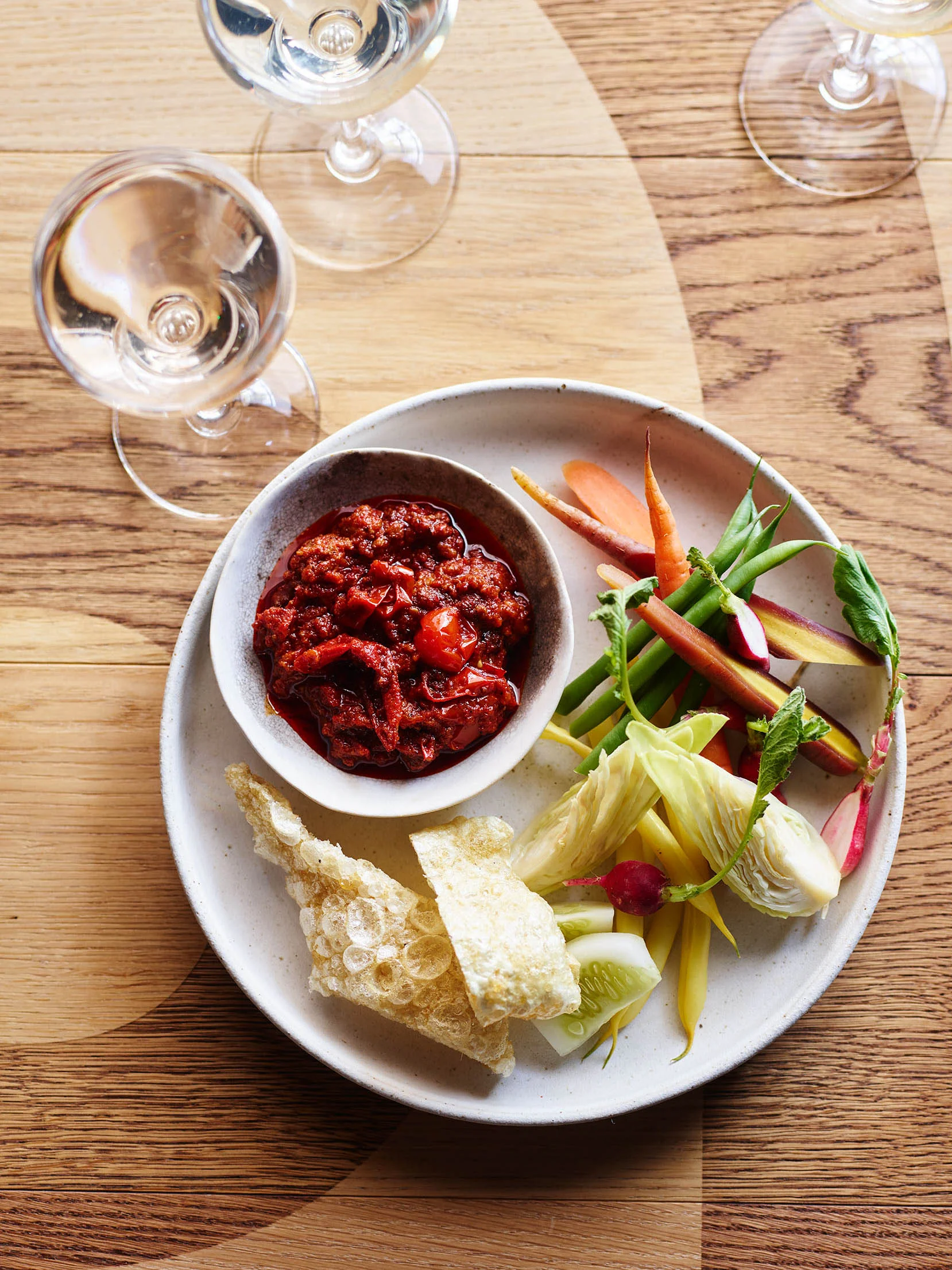 crudité served on flat white dish.jpg