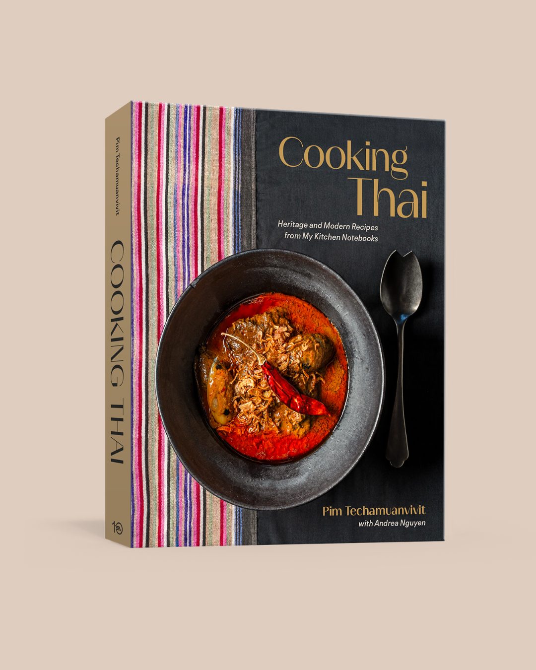 the book cover of Pim's book "Cooking Thai"