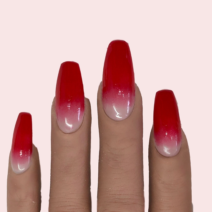 Devil Red Ombre Nail Art Step By Step — Pbl Magazine