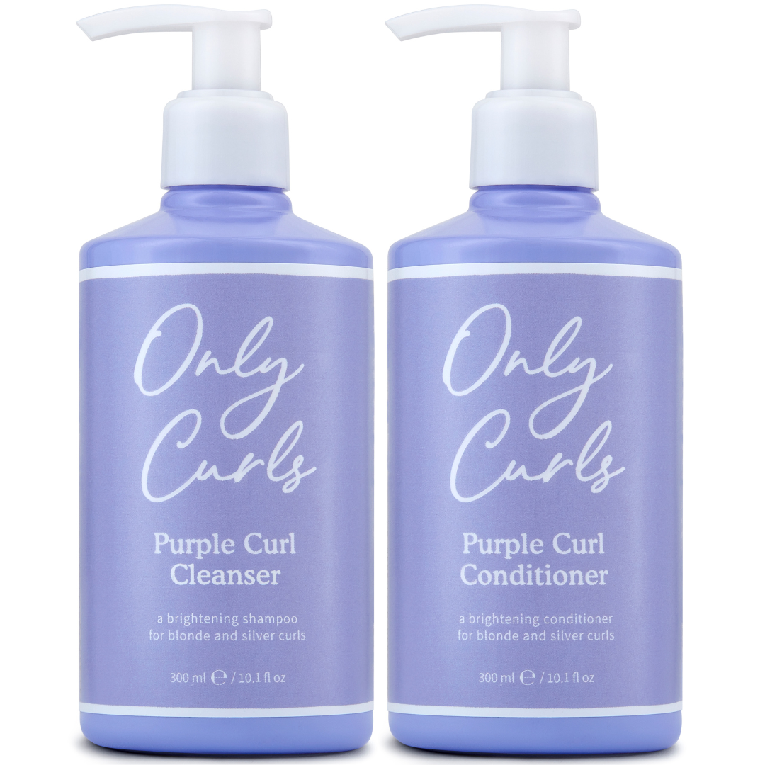 Only Curls Purple Curl Cleanser and Conditioner