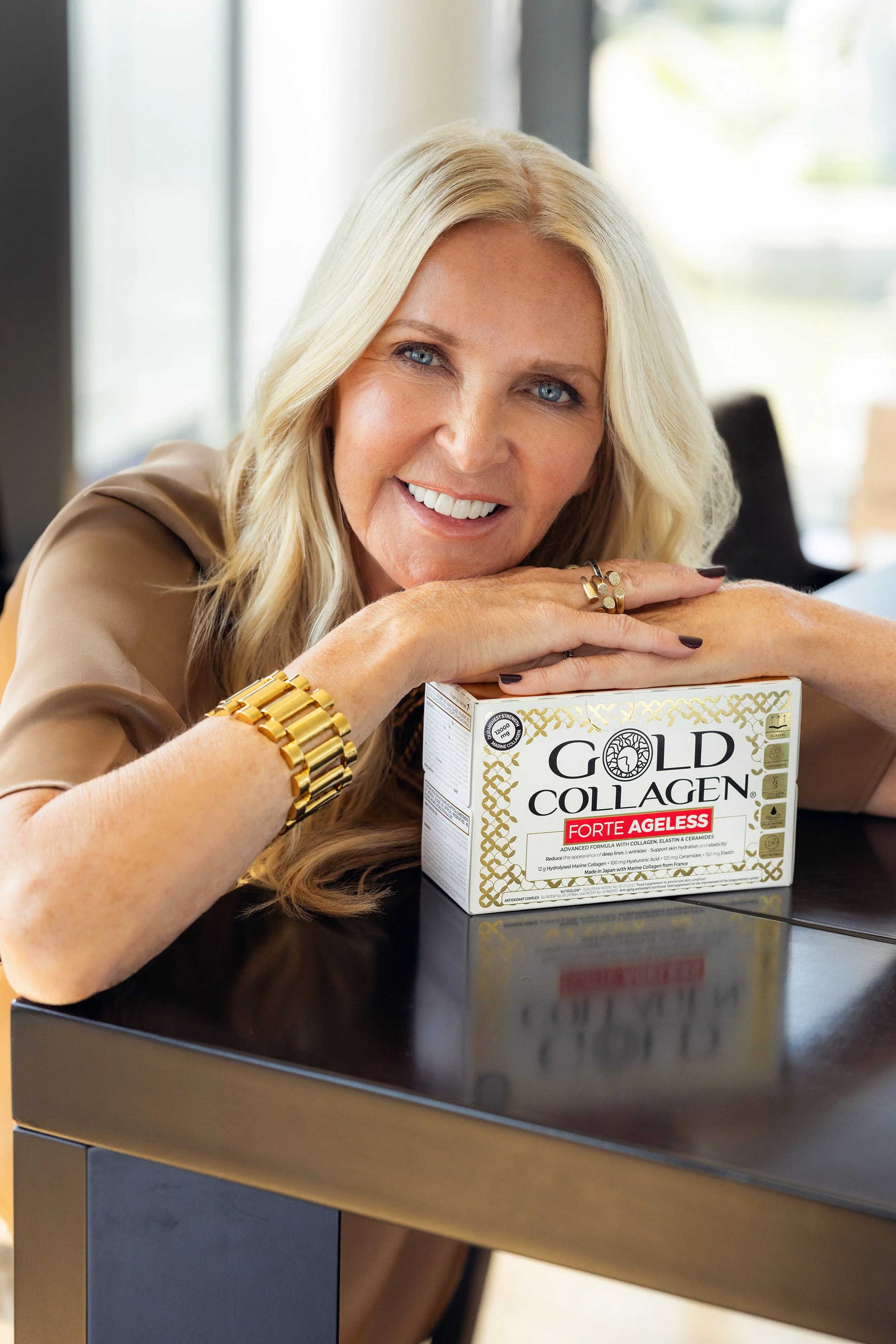 Amanda Wakeley named face of Gold Collagen Forte Ageless