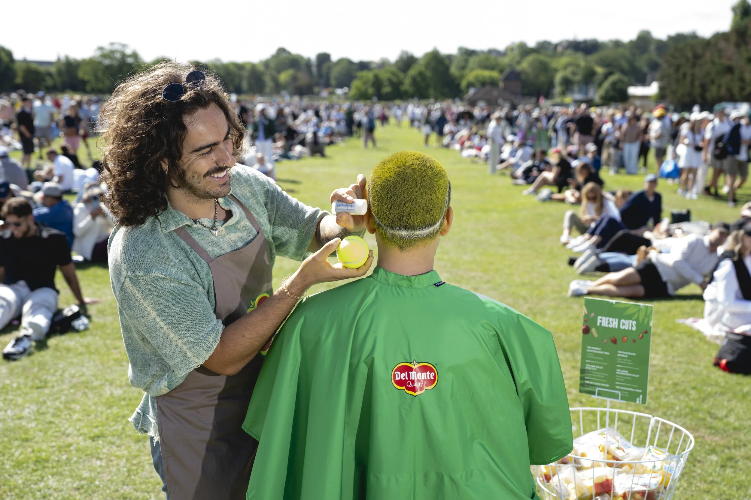 Tobias Bell takes tennis-inspired cuts to the Wimbledon queue