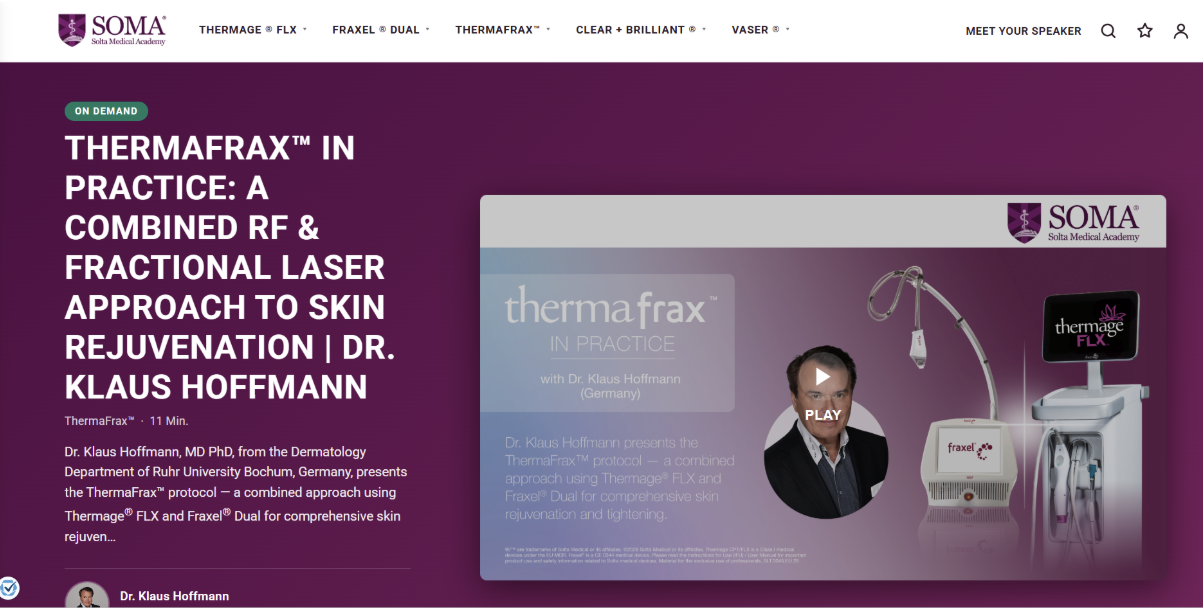 Solta Medical Introduces SOMA - A Digital Education Hub For Aesthetic Practitioners