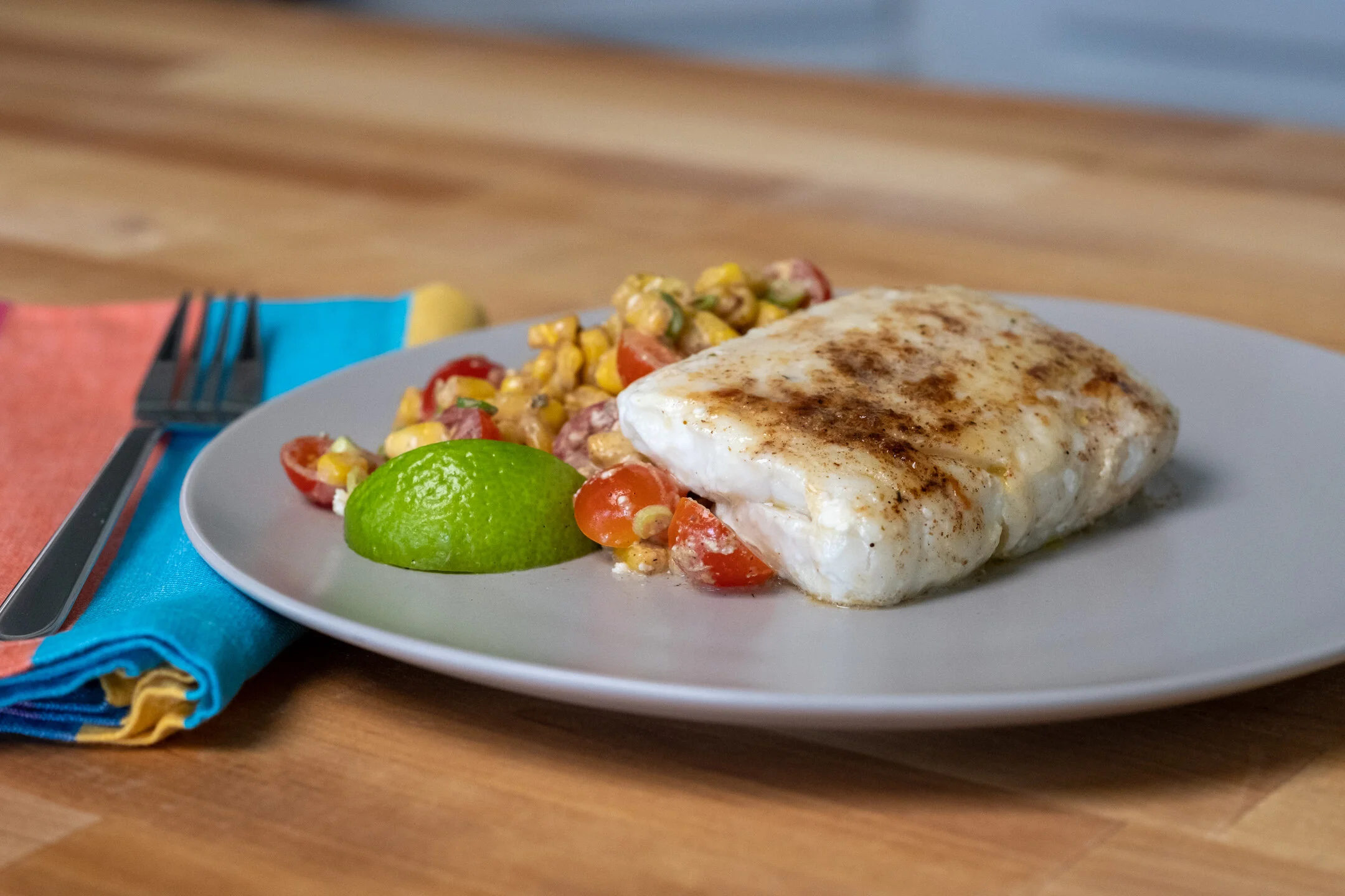 Corn Cod Pan Seared Cod with Mexican Street Corn Salad — Iceland Catch