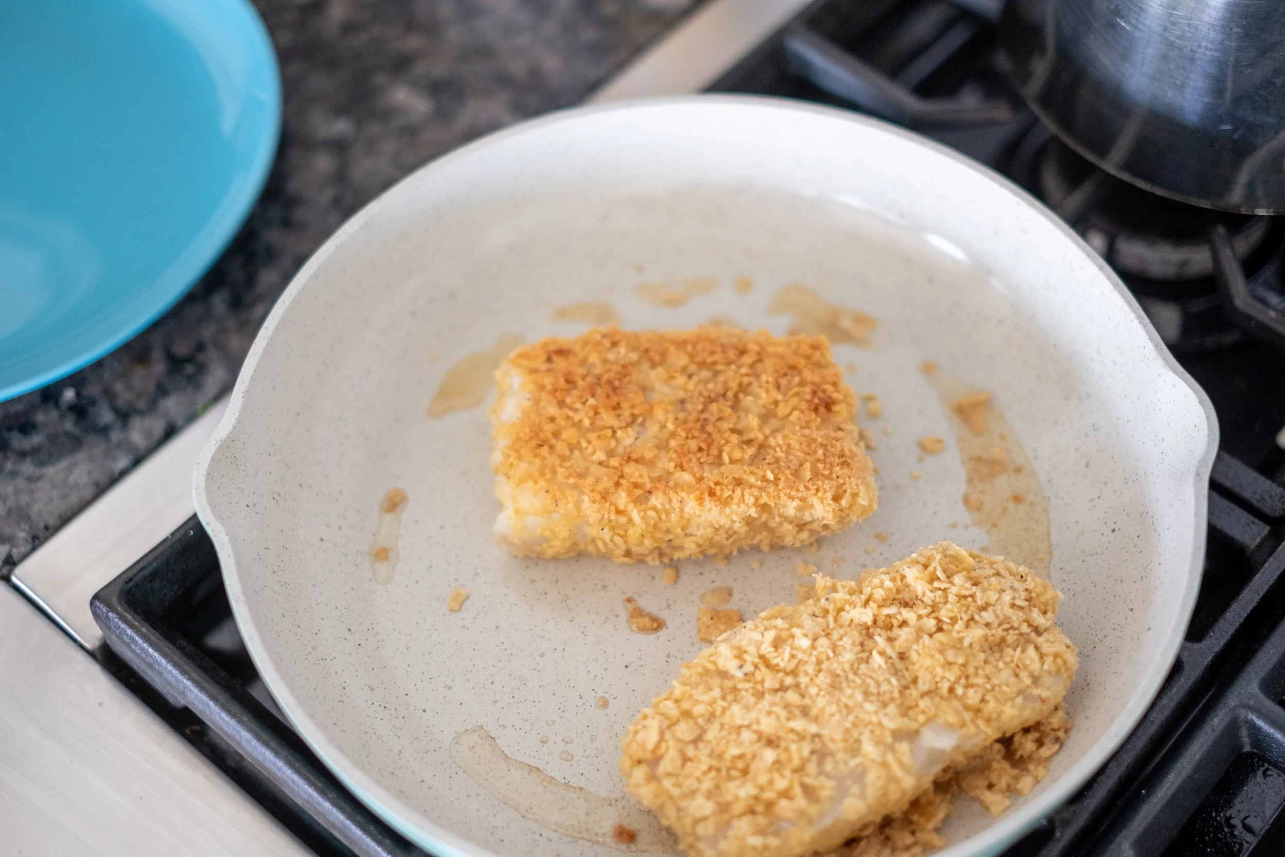 Tortilla Crusted Cod with Rice and Beans — Iceland Catch