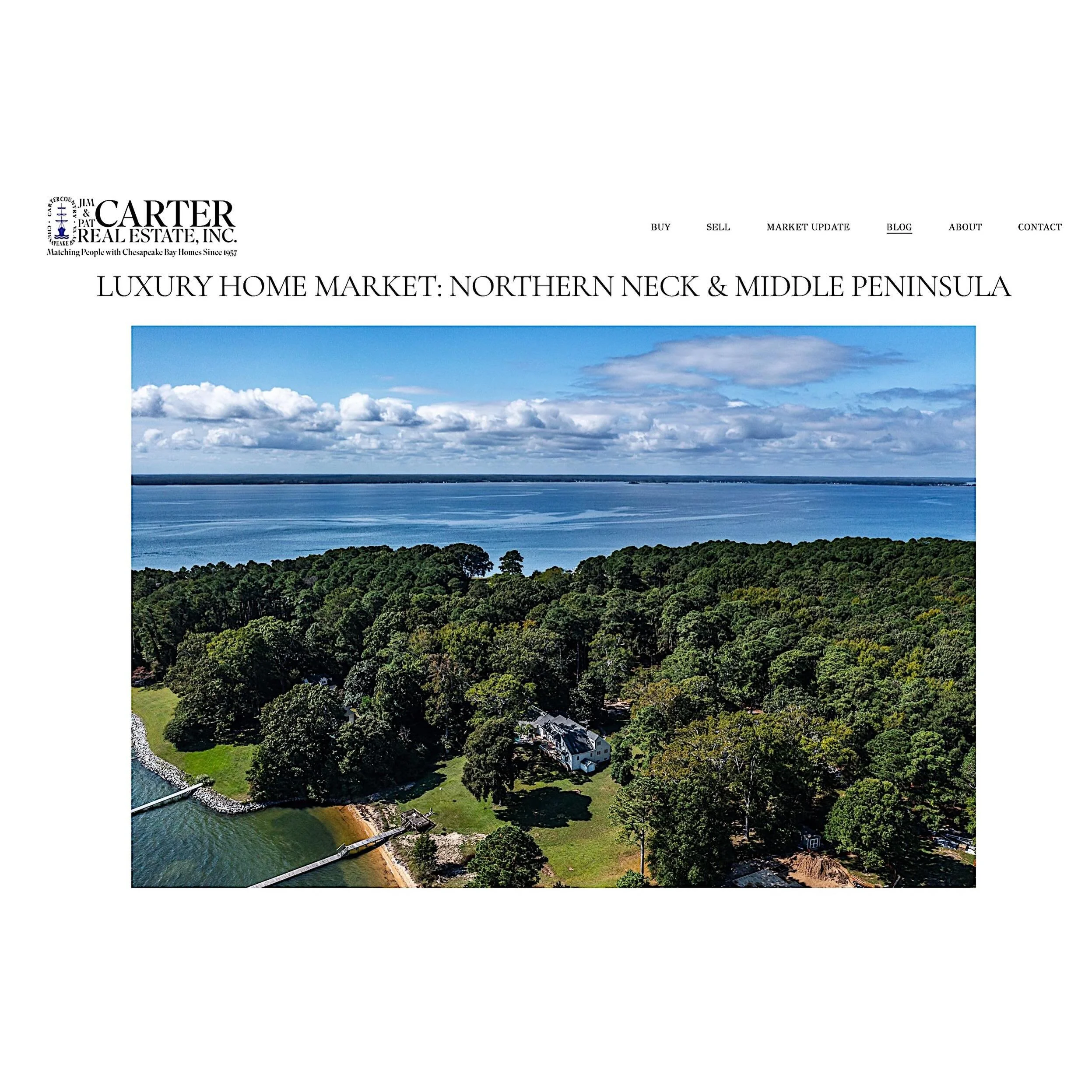 New Blog Post! Read about the current luxury home market in the Northern Neck and Middle Peninsula. 🔗 Link in Bio.
