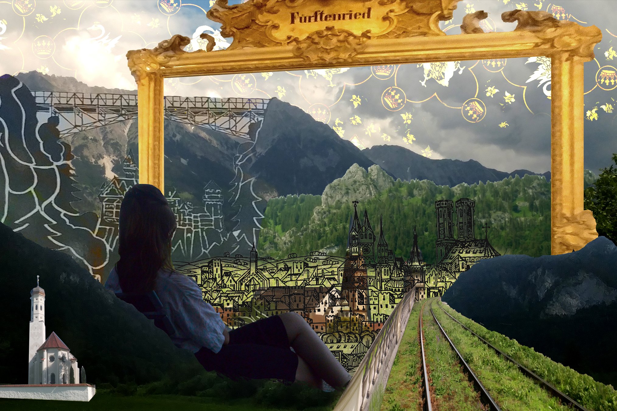 Surrealist Travel Collage