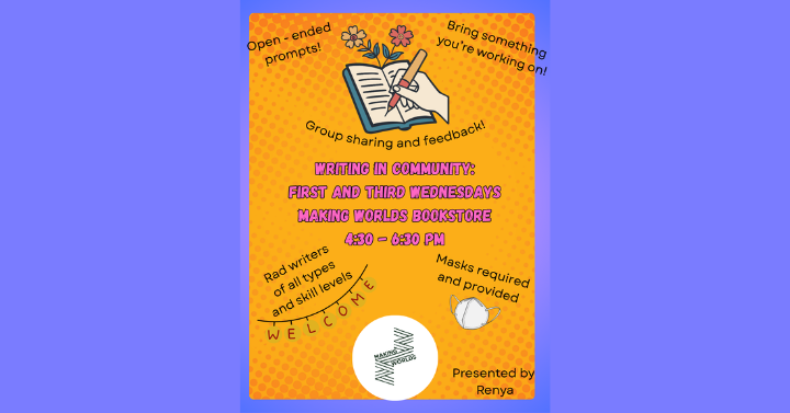 Writing in Community: First &amp; Third Wednesdays Writer’s Group 