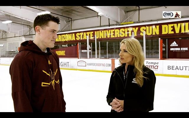 anyone else catch the Harper&rsquo;s Roofing logo during the Coyotes vs. Pittsburgh game with Austin Lemieux @oceansideice