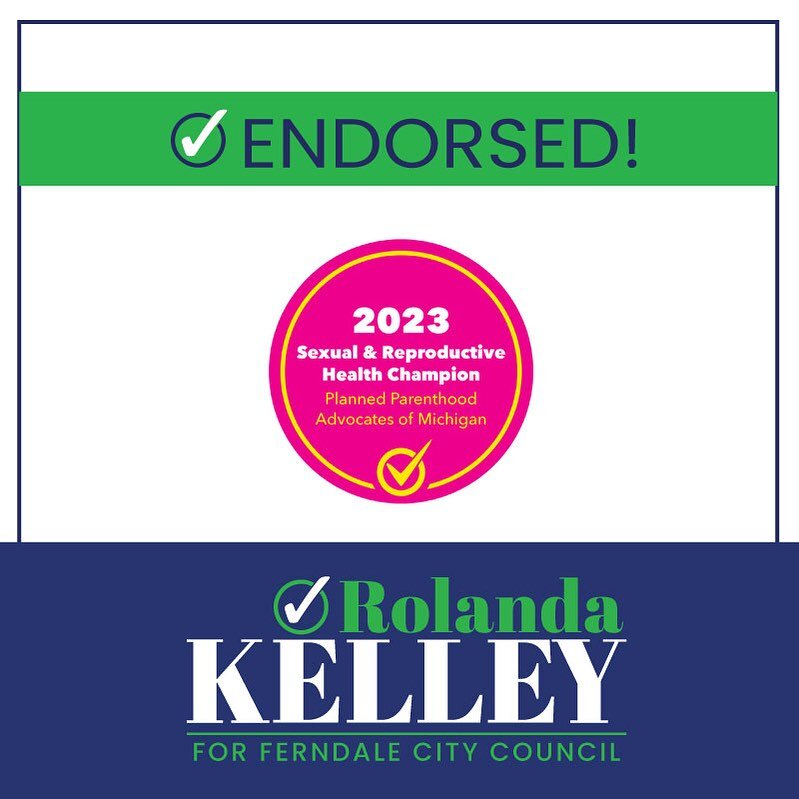 I'm thrilled to announce that I've received the endorsement from Planned Parenthood of Michigan (PPAM) as a champion for sexual and reproductive rights.

This endorsement reflects our shared vision of ensuring equitable access to comprehensive health