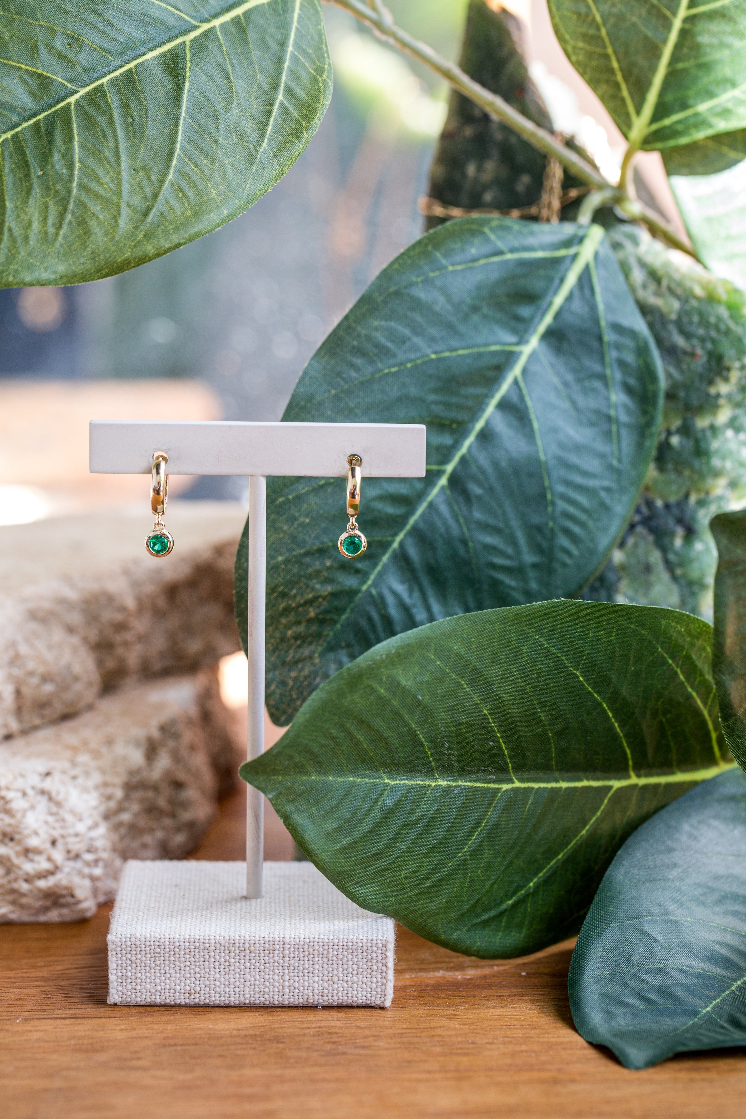 Rendrag Emerald Bezel Dangle Earring-1.jpg