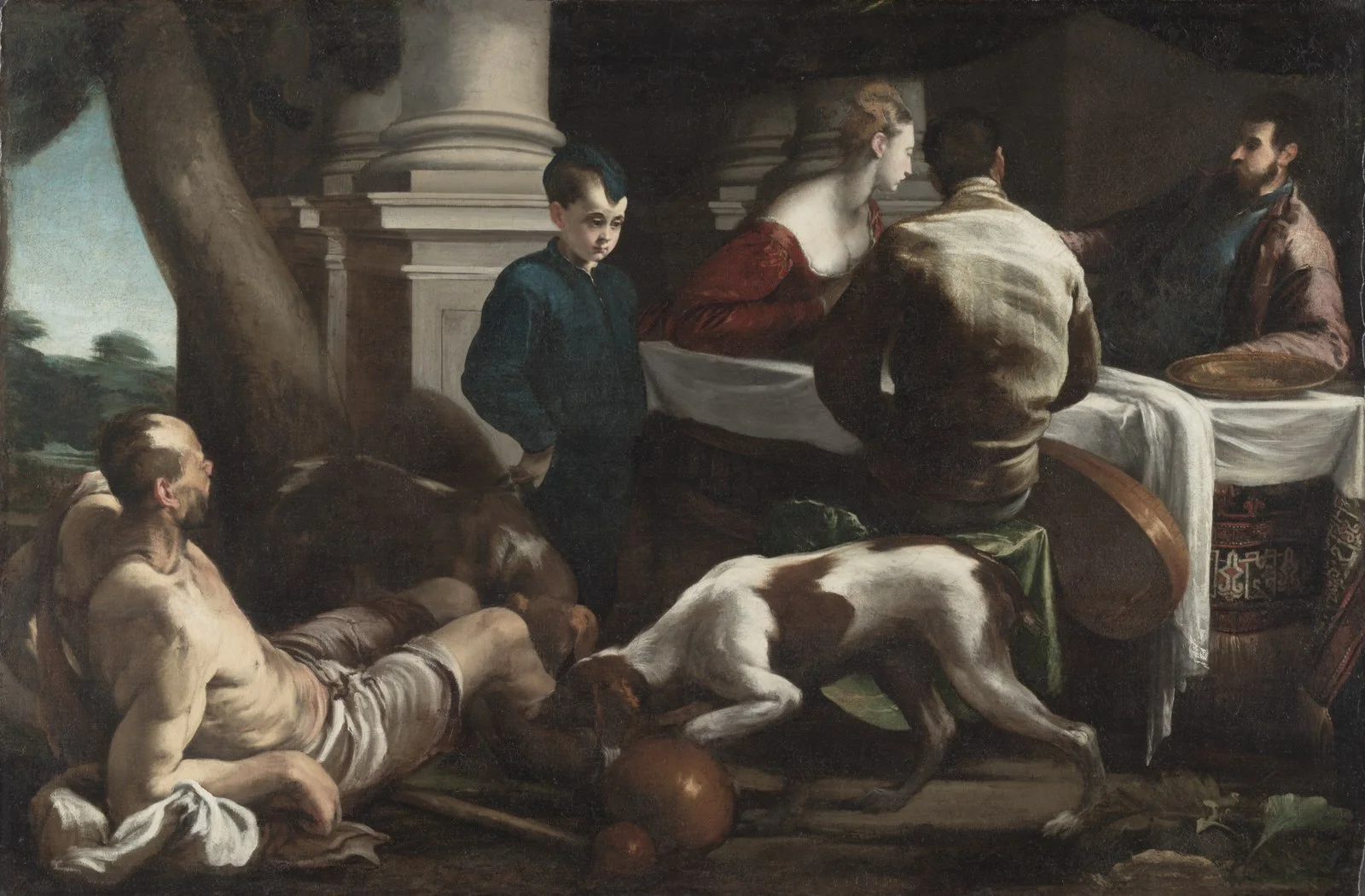 “Lazarus and the Rich Man” by Jacopo Bassano