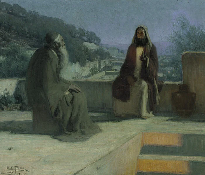Jesus and Nicodemus by Henry Oscar Tanner