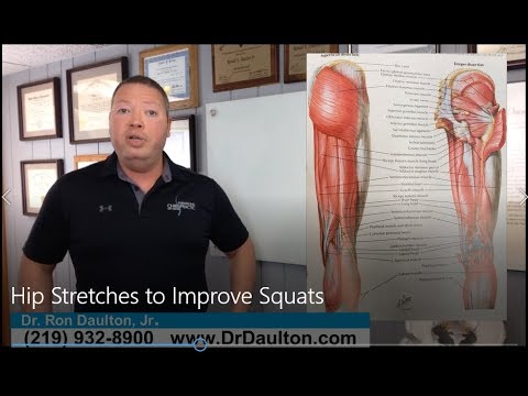 Hip Stretches to Improve Squats Demonstrated by Hammond Chiropractor Ron Daulton