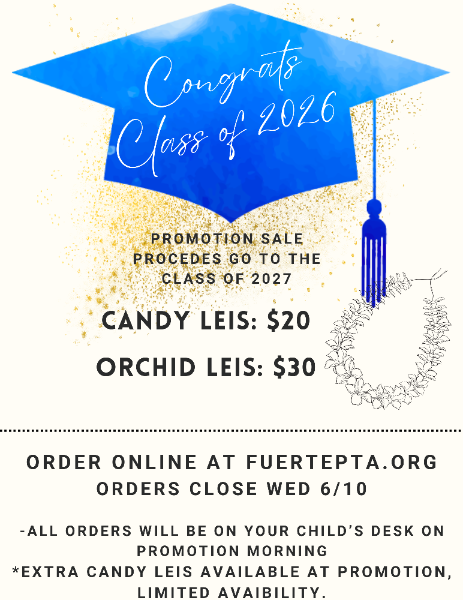 2026 5th grade leis