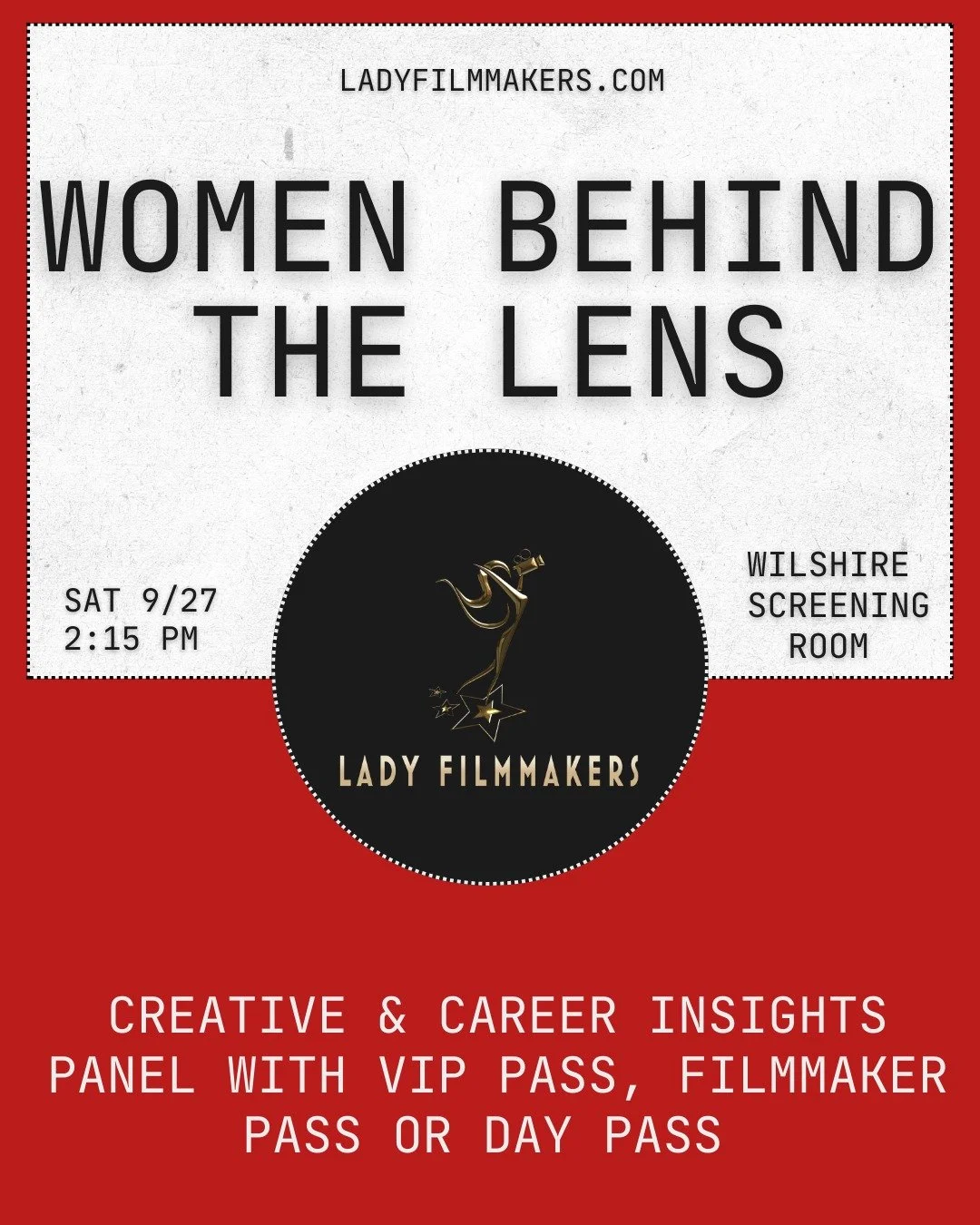 Don't miss the Women Behind the Lens panel, with this star lineup of #LadyFilmmakers on 📌 Saturday, 9/27 at 2:15 pm, sharing creative &amp; career highlights from working women filmmakers. 

@alexxissjackson.dop is a Director of Photography, Camera 