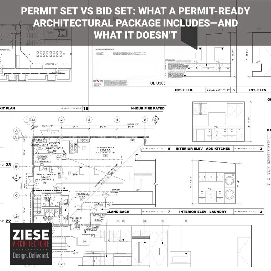 Permit Set vs Bid Set: What a Permit-Ready Architectural Package Includes—and What It Doesn’t