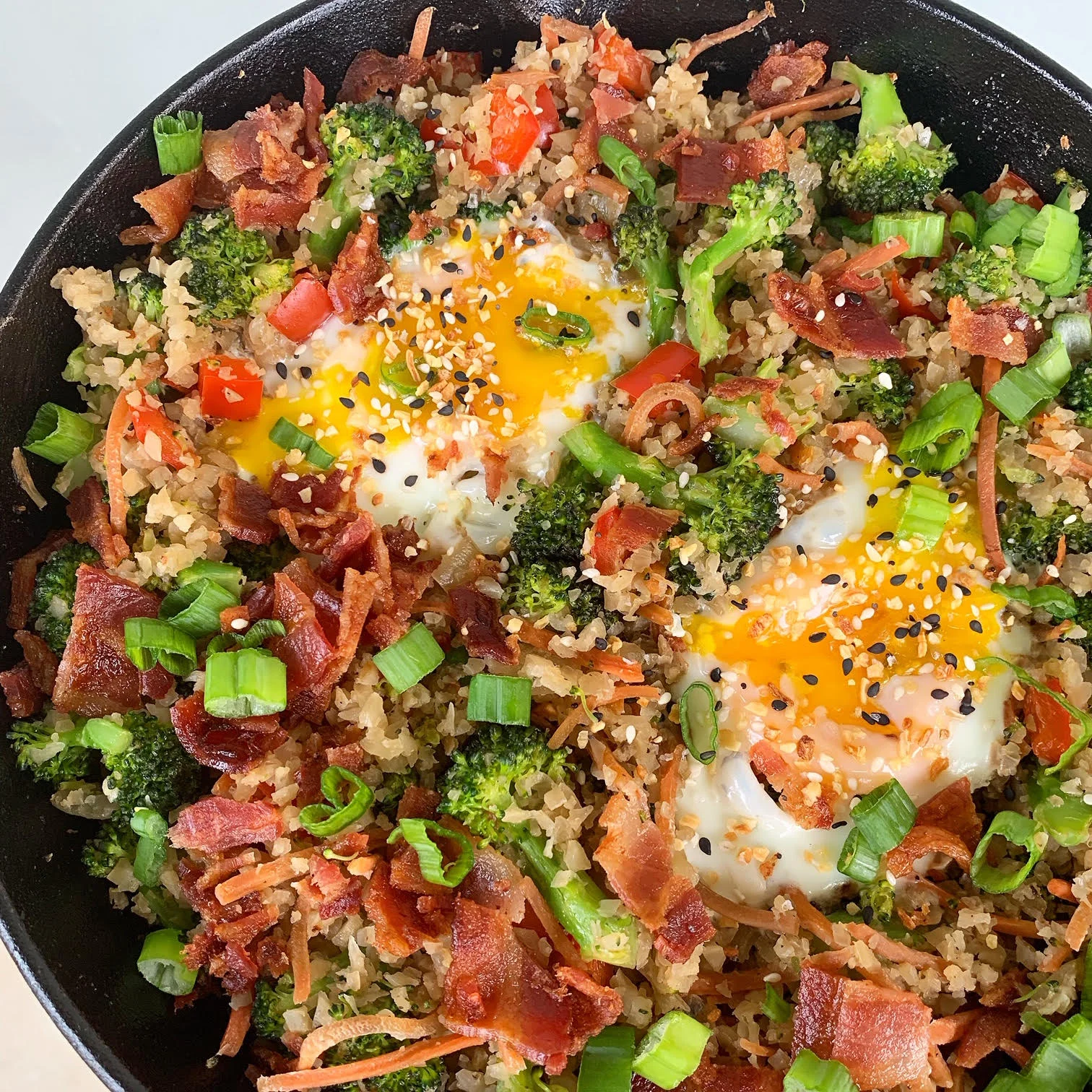 Breakfast Fried Cauliflower Rice