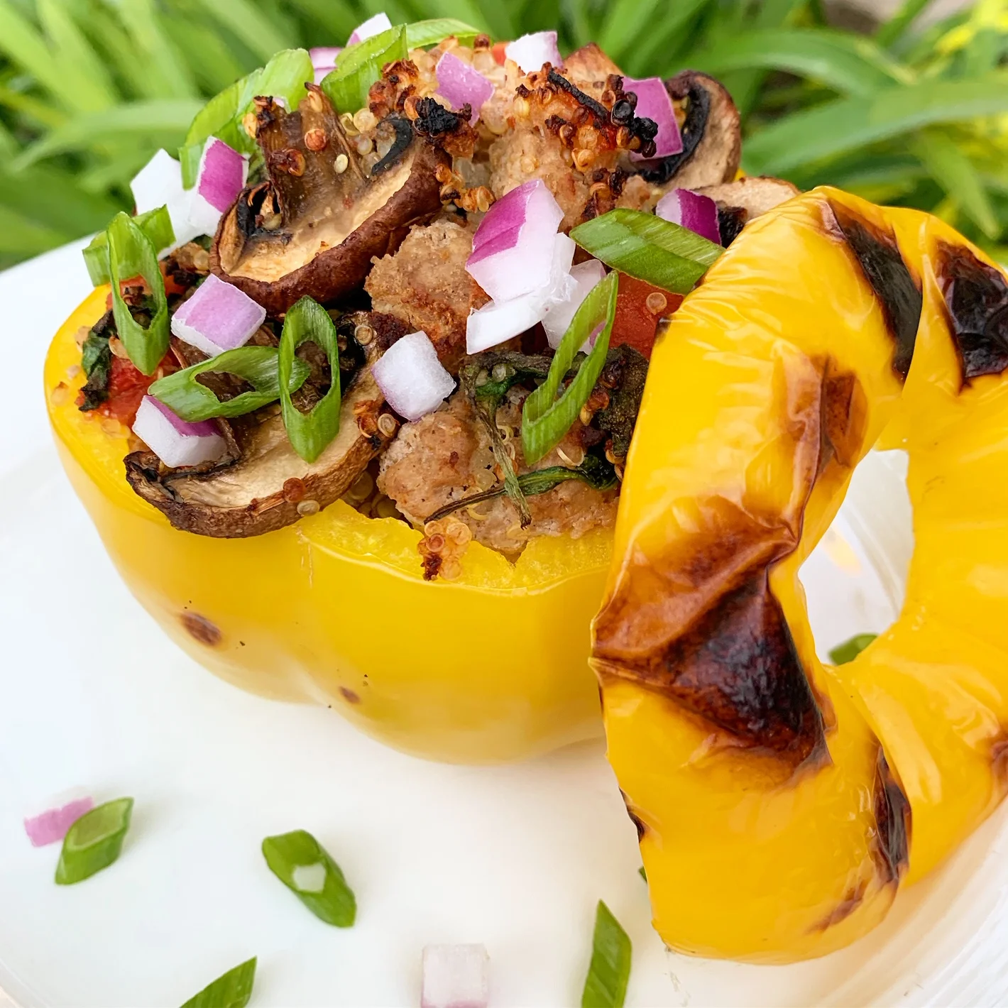 Stuffed Bell Pepper with Ground Turkey and Quinoa