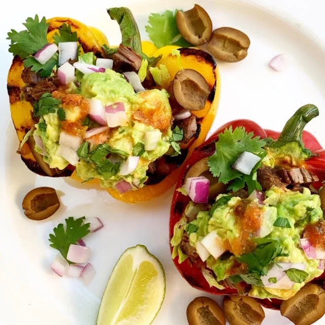 Carne Asada Stuffed Bell Peppers