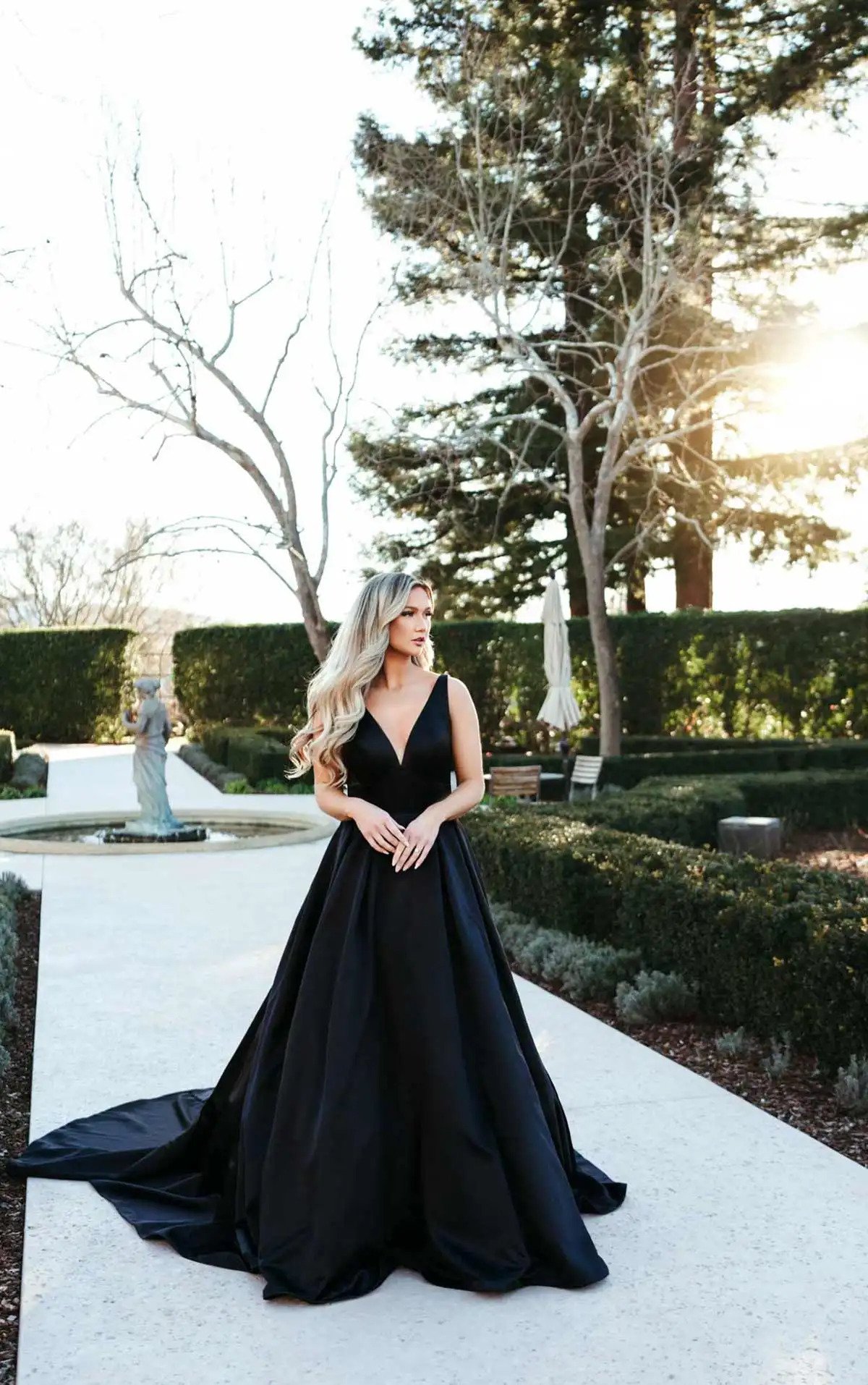 Strapless Black And Red Ball Gown Wedding Party Dress Long Train Wholesale  #T69538 - GemGrace.com